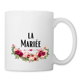 la Mariée evjf t-shirt assorti - Mug blanc - blanc - Droite