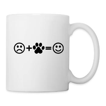 Dog Paw Smiley - Mug - white - Right
