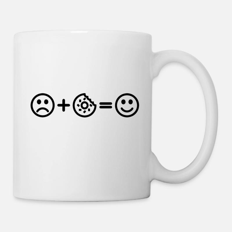 Donut Smiley - Tasse - Weiß