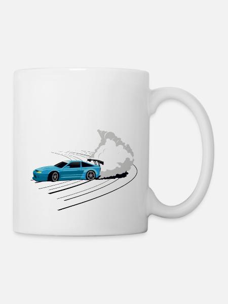 Dérive de voiture - Mug blanc - blanc
