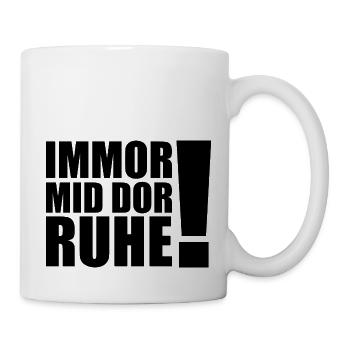 Erzgebirge Ruhe Lustig - Tasse - Weiß - Rechts