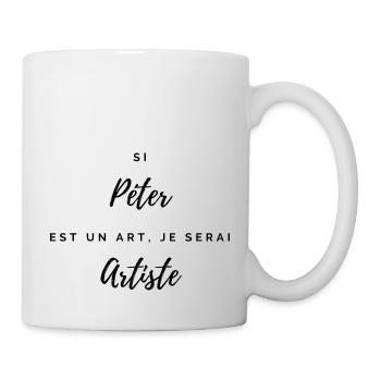 Cadeau Humour - Si péter était un art - Parodie - Mug blanc - blanc - Droite