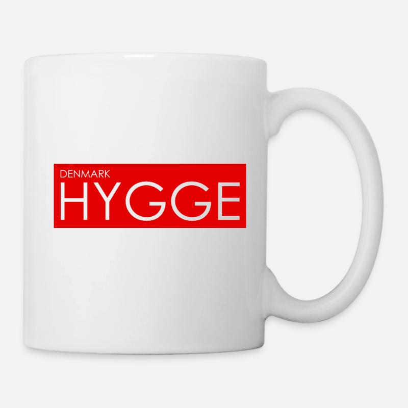 denmark hygge - Tasse - Weiß