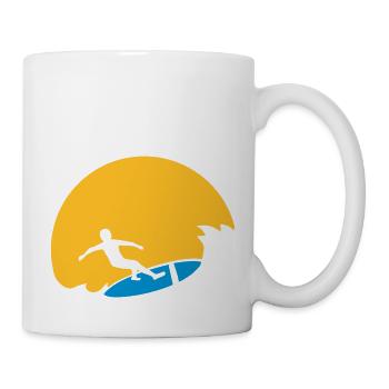 Sun Wave Surfer - Mug - white - Right