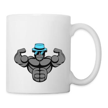 Strong Gorilla - Tasse - Weiß - Rechts