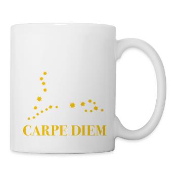 Carpe Diem use the day constellation Pisces Horoscope - Mug - white - Right