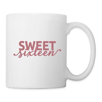 Sweet Sixteen Mignon cadeau de 16 ans - Mug blanc - blanc - Droite