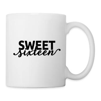 Sweet Sixteen Mignon cadeau de 16 ans - Mug blanc - blanc - Droite