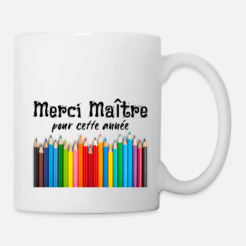 Merci maître pour cette année - Mug blanc - blanc