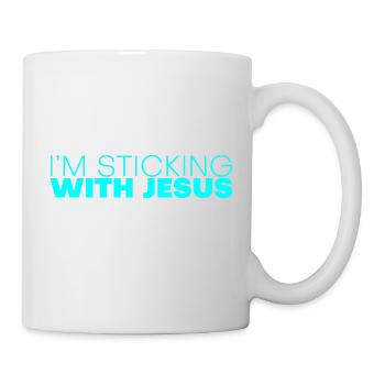 I'm Sticking With Jesus 4 - Tasse - Weiß - Rechts