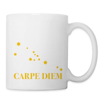 Carpe Diem utilise l’horoscope de la constellation du Jour Taureau - Mug blanc - blanc - Droite