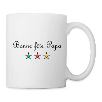 BONNE FÊTE PAPA. PAPA. FÊTE DES PÈRES. BONNE FÊTE - Mug blanc - blanc - Droite