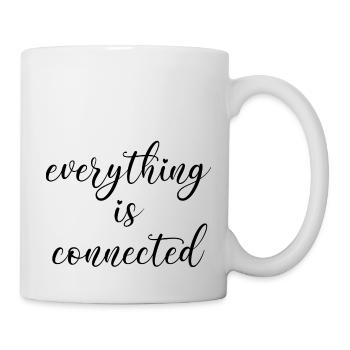 everything is connected love connection relationship - Mug - white - Right