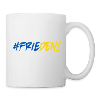 Frieden Freiheit Peace Weltfrieden Ukraine - Tasse - Weiß - Rechts