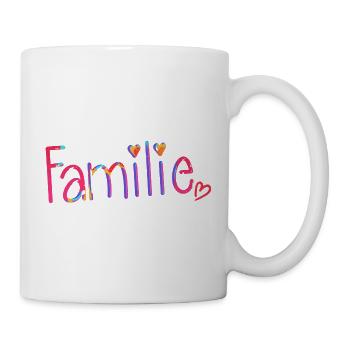 Familie Brush Herz - Tasse - Weiß - Rechts