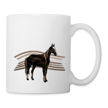Pferd - Tasse - Weiß - Rechts
