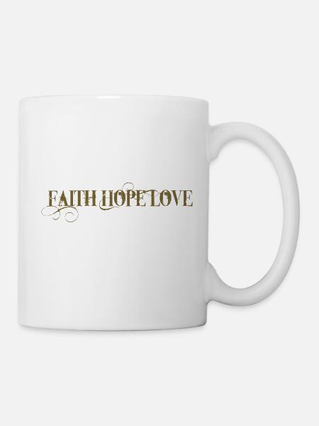 Foi Espérance Amour Foi Espérance Amour pour tous! - Mug blanc - blanc