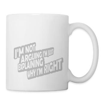 Je ne discute pas - Mug blanc - blanc - Droite