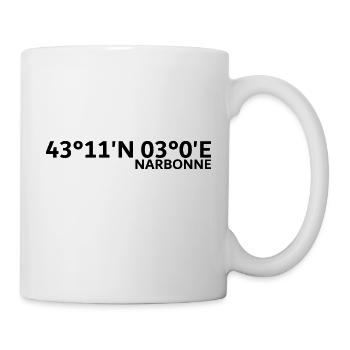 Narbonne Coordinates - Mug - white - Right