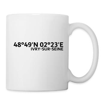 Ivry-sur-Seine Koordinaten - Tasse - Weiß - Rechts
