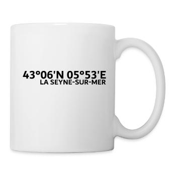La Seyne-sur-Mer Koordinaten - Tasse - Weiß - Rechts
