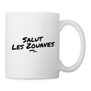 salut les zouaves - Mug blanc - blanc - Droite