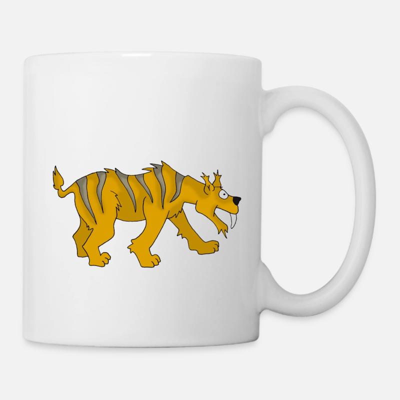 Säbelzahntieger - Tasse - Weiß