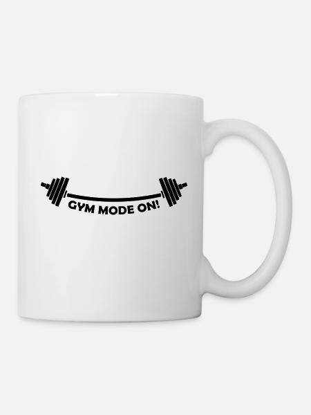 Gym Mode on - Tasse - Weiß