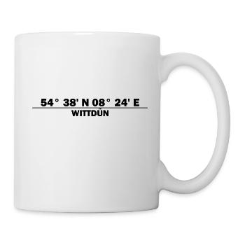 Wittdün Koordinaten - Tasse - Weiß - Rechts