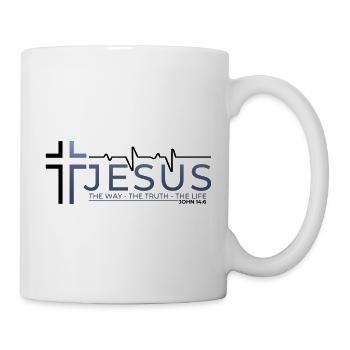 Jésus-Christ Bible Verset Chemin Vérité Vie Chrétien - Mug blanc - blanc - Droite
