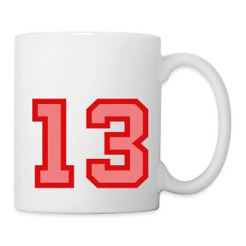 Cool Retro Retrostyle Jersey Number Back Number - Mug - white - Right