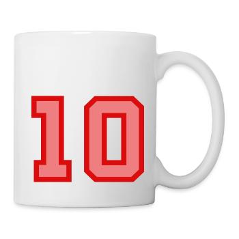 Cool Retro Retrostyle Jersey Number Back Number - Mug - white - Right