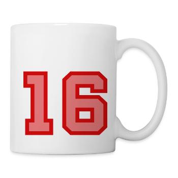 Cool Retro Retrostyle Jersey Number Back Number - Mug - white - Right