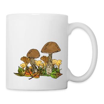 Pilze - Tasse - Weiß - Rechts