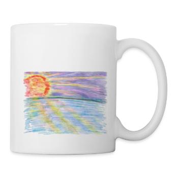 Sonnenuntergang - Tasse - Weiß - Rechts