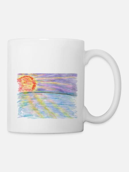 Sonnenuntergang - Tasse - Weiß
