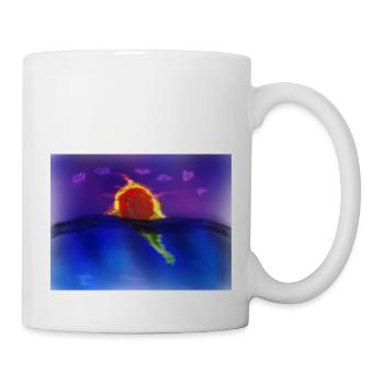 Sonnenuntergang im Meer - Tasse - Weiß - Rechts