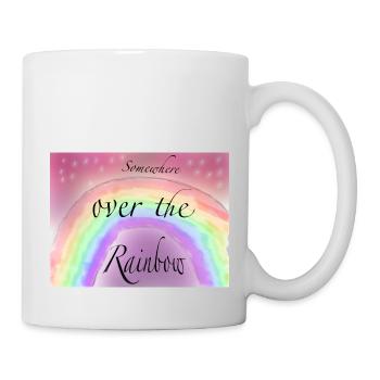 Somewhere Ober the rainbow - Tasse - Weiß - Rechts