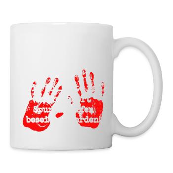 Die Toilette ist kein Tatort - Tasse - Weiß - Rechts