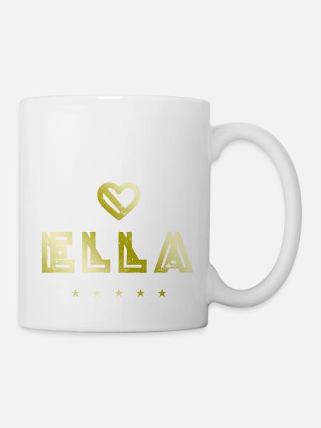 Ella Herz - Tasse - Weiß