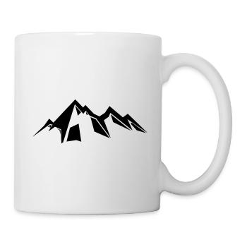 Berge Berg Gebirge Mountain 15 Zeichenfläche 16 - Tasse - Weiß - Rechts
