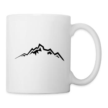 Berge Berg Gebirge Mountain 18 Zeichenfläche 19 - Tasse - Weiß - Rechts