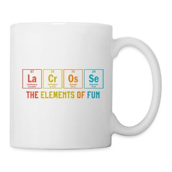 Lacrosse Periodic Element Funny Chemistry Nerd - Mug - white - Right