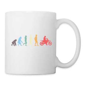 EVOLUTION MOTORRAD T-SHIRT - Tasse - Weiß - Rechts