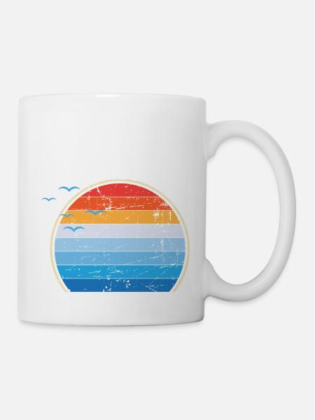 Sunset III - Tasse - Weiß