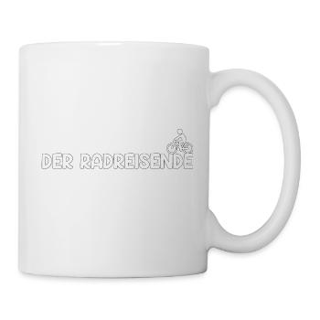 Radreisende Fahrradtour Fahrrad Geschenk - Tasse - Weiß - Rechts