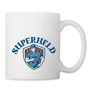 SUPERHELD - Tasse - Weiß - Rechts