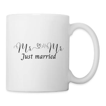 Mr et Mr just married - Mug blanc - blanc - Droite