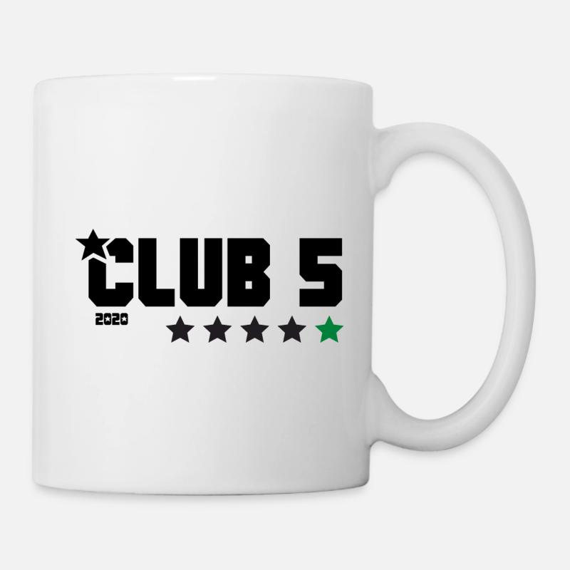 Club 5 logo Kaserne - Tasse - Weiß