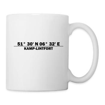Kamp-Lintfort Koordinaten - Tasse - Weiß - Rechts